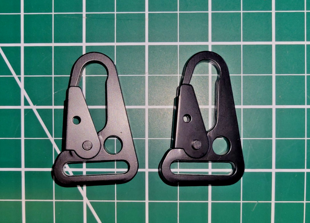 2 PC – HK Style Snap Hook Metal Sling Clip 1 in Sling For 1&Prime; 25mm Webbing
