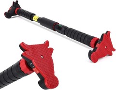 Pull-Up Bar Chin Up Bar for Doorways w/ Level Meter & Auto Lock, Gym Pull Up Bar