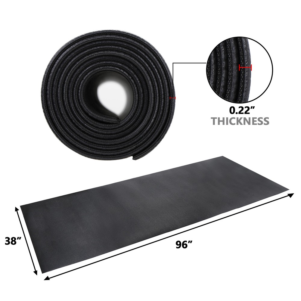 96 » x 38 » Exercise Equipment Mat Gym Bike Floor Mat PVC Protector Treadmill