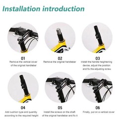 115/180/210mm MTB Bike Handlebar Front Fork Stem Riser Extender Extension Adapto