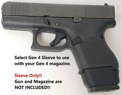 Magazine Sleeve/Spacer/Adapter For Glock® G26/G27 With Glock® G19/G23 Magazine