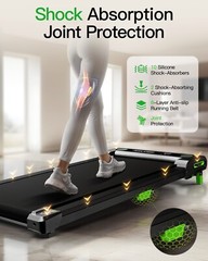 Akluer Walking Pad Under Desk Treadmill Quiet 300 LBS Capacity with Remote