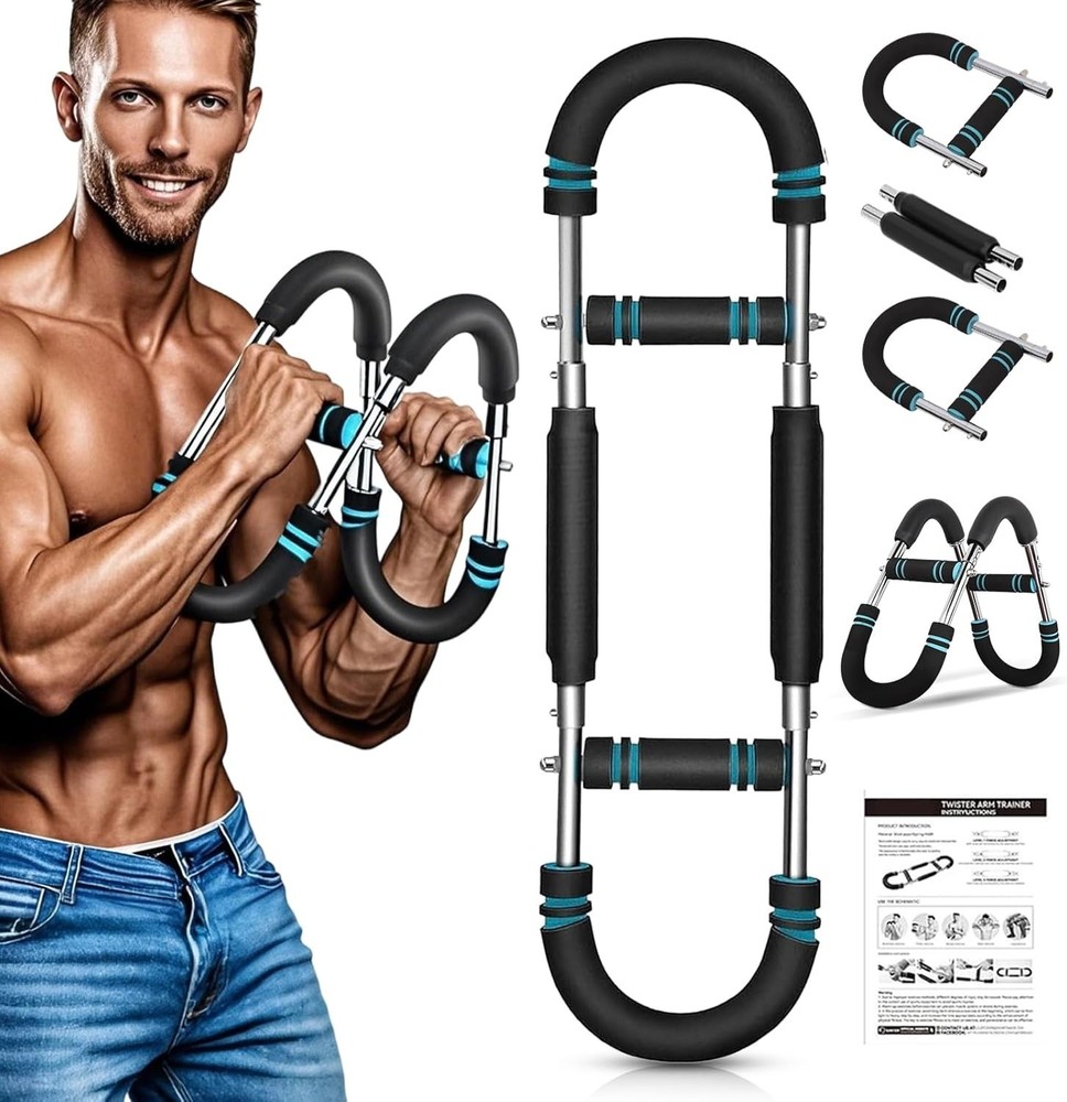60-100Lb Adjustable Twister Arm Trainer Chest Workout Fitness Equipment for Men