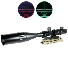 6-24×50 Hunting Rifle Scope Red Green Dual illuminated with PEPR Mount Sunshade