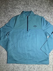 NEW Mens Callaway Green 1/4 Zip Pullover Size Large