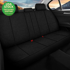 Breathable Car Seat Covers Full Set Universal Fit Air-Mesh Comfortable Black