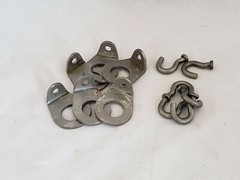 24 Heavy Duty Single Stake Swivels 1 Dozen Tapping Earth Anchor Trapping