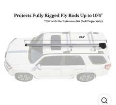 RIVERSMITH River Quiver 4-Banger Silver Fly Rod Roof Rack (RS00855-01)