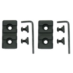 2 PCS M-Lok 3 Slots Picatinny Weaver Rail Section Aluminum – 1.5 inch