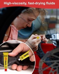 Comprehensive Bicycle Inner Tube Repair Kit with Quick-Drying Vulcanizing Fluid