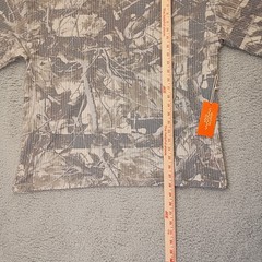 Negative Space Waffle Knit T-Shirt Mens Large NEW Camo Oversized Hunting Nature