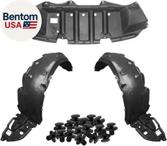 2011-2013 Corolla Fender Liner & Undercover Set with Clips Front Driver & Passen