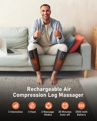 QUINEAR Cordless Calf Massager with Heat and Compression, Leg Massager for Ci…