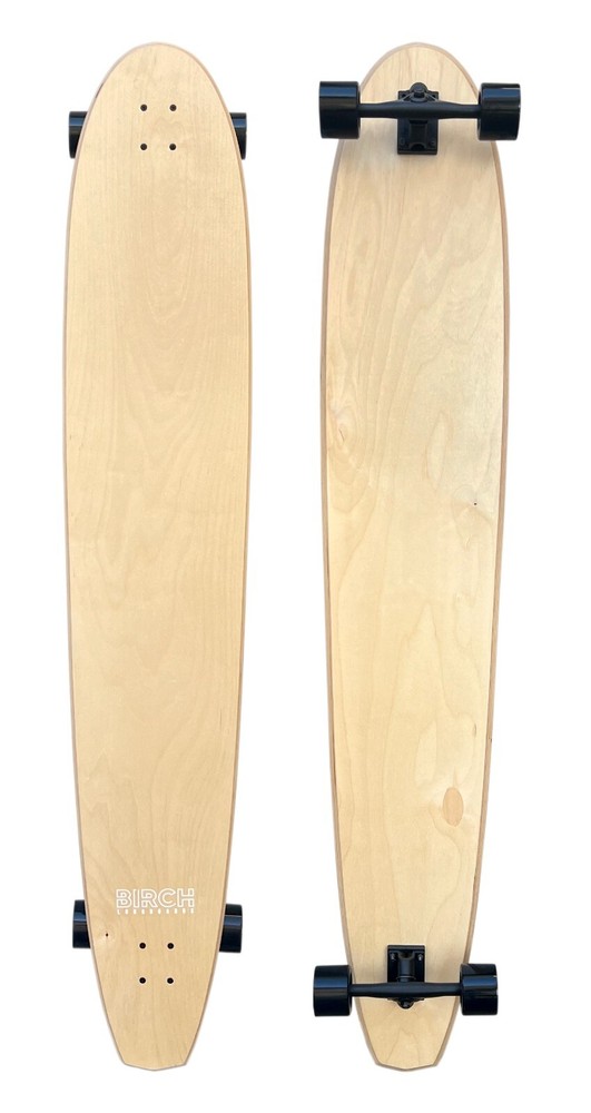 60&Prime; Cruiser Longboard Skateboard by BIRCH – Complete Long Board MADE IN USA