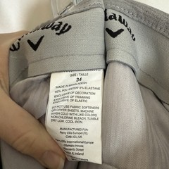 Callaway Golf Shorts Men&rsquo;s 34 Grey Performance Athletic Pockets Button Zip