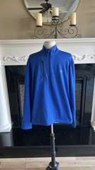 Callaway Royal Blue Pullover Zip Neck Long Sleeve Golf Shirt Sweatshirt New Mens