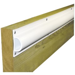 Dock Edge Standard « D » PVC Profile 16ft Roll – White 1190-F UPC 776113119006