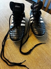 Adidas Copa Mundial Soccer Cleats Made In Germany Black White Leather Size 11