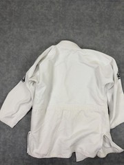 Gracie Jiu-Jitsu BJJ Gi Jacket Kimono Top M White Mens 100% Cotton Uniform