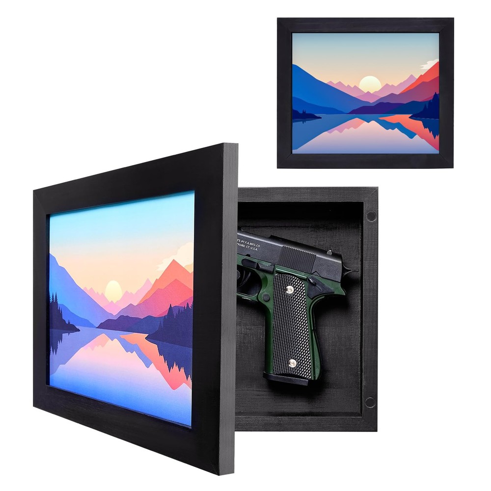 Dononr Hidden Gun Storage, Safe for 12.2*10.6*2.24inch, Black