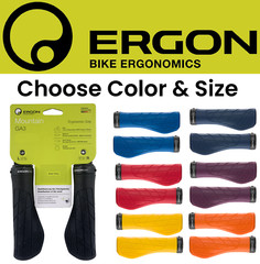 Ergon GA3 Gel Ergonomic Bike Lock-On MTB Grips Nerve Comfort Pick Size &Color