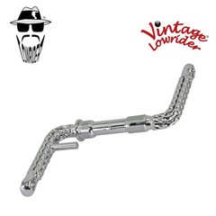 Vintage Lowrider Quadruple Twisted One Piece 4-1/2&Prime; Crank Chrome