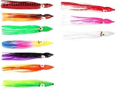 9cm 50pcs Fishing Squid Skirts 3.5&Prime; Hoochies Octopus Soft Fish Lure Bait lot
