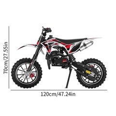 Gas Dirt Bikes Mini Dirt Bike 50CC 2-Stroke Gas Bike Motocross Moto for Kids