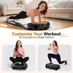 Vibration Plate Exercise Machine 120 Speed Levels 9 Workout Modes Weight Loss