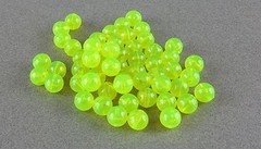 10mm 100 Ct Round CHARTREUSE YELLOW Beads USA Fishing Tackle Free Shipping