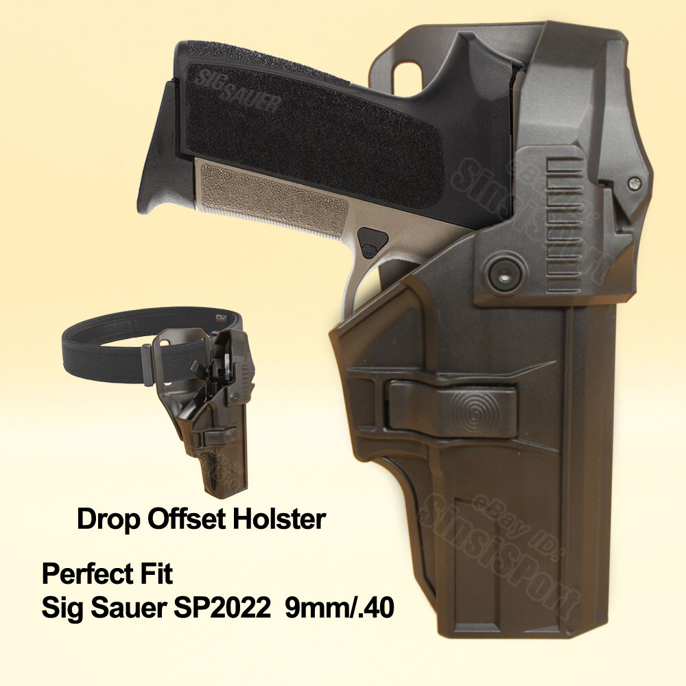 SP2022 Police Duty Holster Fits Sig Sauer SP2022 Full size Level 3 Drop Offset