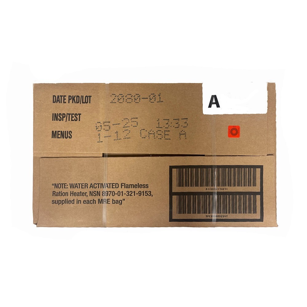 MRE U.S. Military Ready to Eat Meals INSP 2025 or Better – options 1,2,48 pack