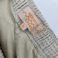 Negative Space Shorts Mens XL Waffle Weave Tan Casual Preppy Drawstring