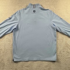 Footjoy 1/4 Zip Men’s Large Golf Pullover Baby Blue Preppy Performance Casual