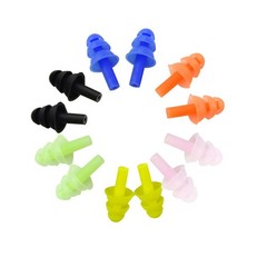 6Pairs Reusable Silicone Swimming Earplugs Soft and Flexible Ear Plugs for Sw…