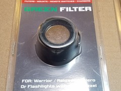 2 Green Flashlight Filters For Warrior, Reloaded, Hero Flashlights 37mm Bezel