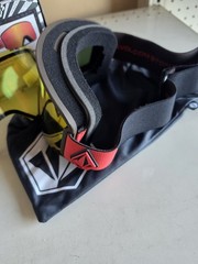 Volcom Garden Goggles Orange /Brown/Red Chrome + (Bonus Lens – Yellow ) NWT