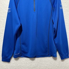 PING sensorcool 1/4 Zip Blue Company Logo Embroidered Pullover Sweater Size M/M