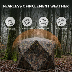 Best Seller edx 270° Visibility Hunting Blind 2-3 Person Camo NO IMPORT FEE