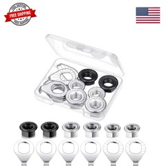 12 Pcs Bike Axle Nut and Safety Washer Kit – 3 Sizes Bicycle Hub Flanged Hard…