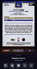 Topps NBA Collect DIGITAL 2026 Stephen Curry Chrome Negative Base Iconic