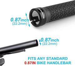 Ergonomic Rubber Bicycle Handlebar MTB Mountain Bike Grips Cycling Lock-On Ends