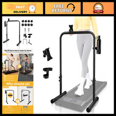 Adjustable Walking Pad Handle Bar with Cup & Phone Holder – 25.5&Prime; Treadmill Hand