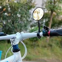 1 Pair Rotaty Handlebar Glass Rear View Mirror for Road Bike Bicycle Outdoor