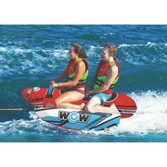 WOW Sports Super Sub 1-2 Person Waterskiing Towable Tube-Holds Up To 340 LBS-NEW