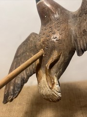 miniature flying mallard drake decoy sculpture vintage unknown