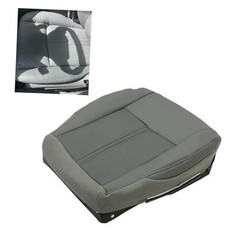 Driver Seat Bottom Cover Artificial Leather 2-Tone Gray Compatible with 2005