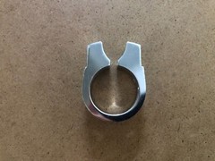 New Kalloy Bicycle Alloy Seat Post Clamp Without Bolt Shiny Silver