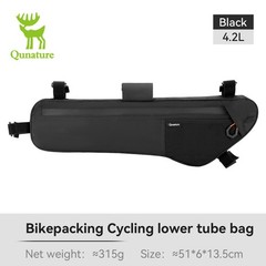 Qunature Bike Frame Bag Waterproof Under Tube Bag 3.5-5 L with Hydration Opening