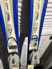 K2 FOUR R Mountain Skis 160cm w/ MARKER M 900 Bindings Blue